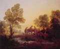 Evening LandscapePeasants and Mounted Figures Thomas Gainsborough